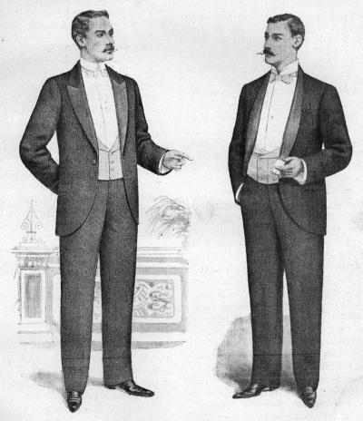 An ad for formal dress, circa 1912. New York Public Library